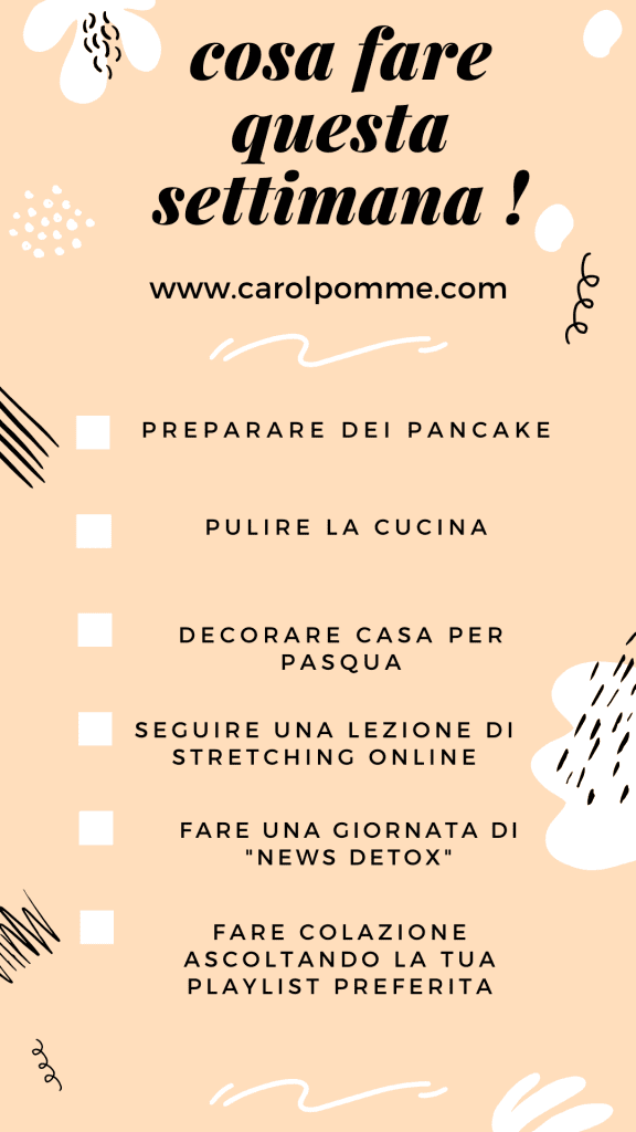 cosa fare a casa