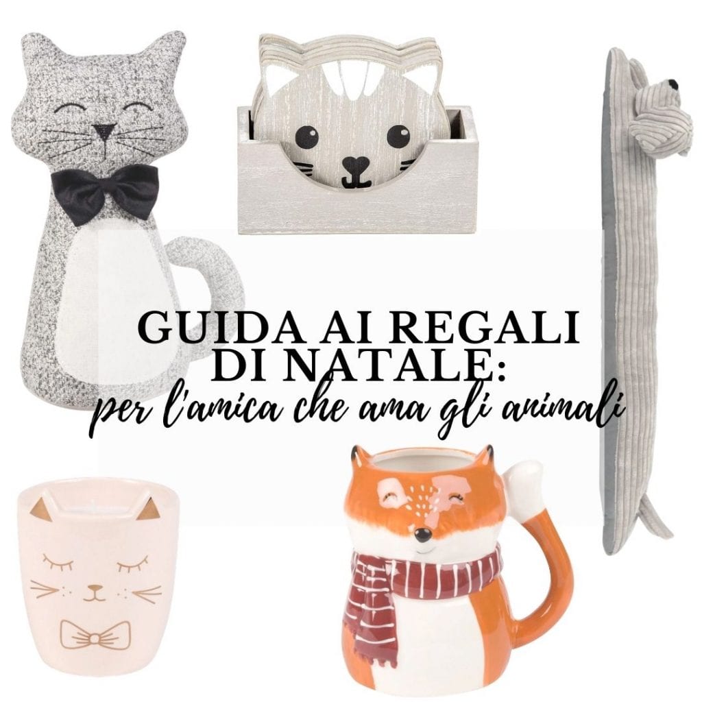 cosa regalare amica ama gli animali