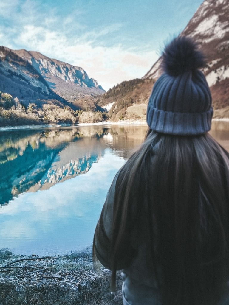 lago di tenno in inverno